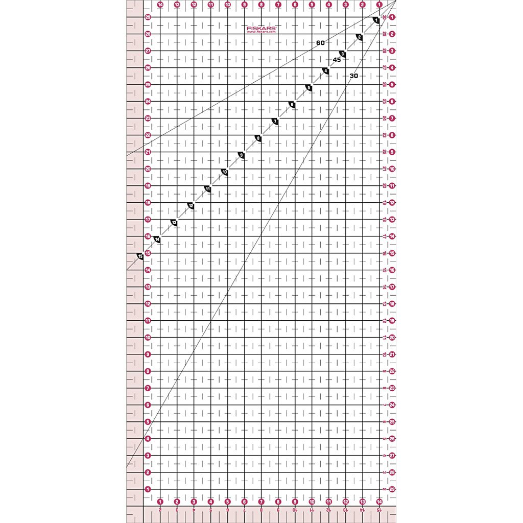 Patchwork linjal, L: 15 cm, B: 30 cm, 1 st.