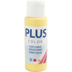 Plus Color hobbyfärg, primrose yellow, 60 ml/ 1 flaska