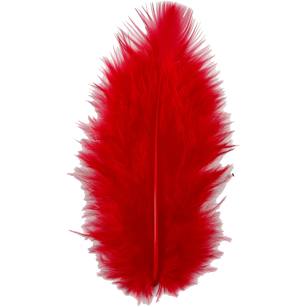 Dun, stl. 5-12 cm, röd, 15 st./ 1 förp.