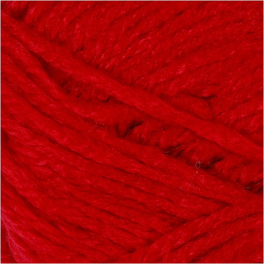 Fantasia Akrylgarn, L: 80 m, röd, 50 g/ 1 nystan