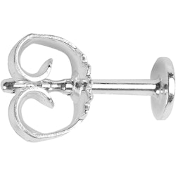 Öronstickare, L: 13 mm, sterlingsilver, 10 st./ 1 förp.