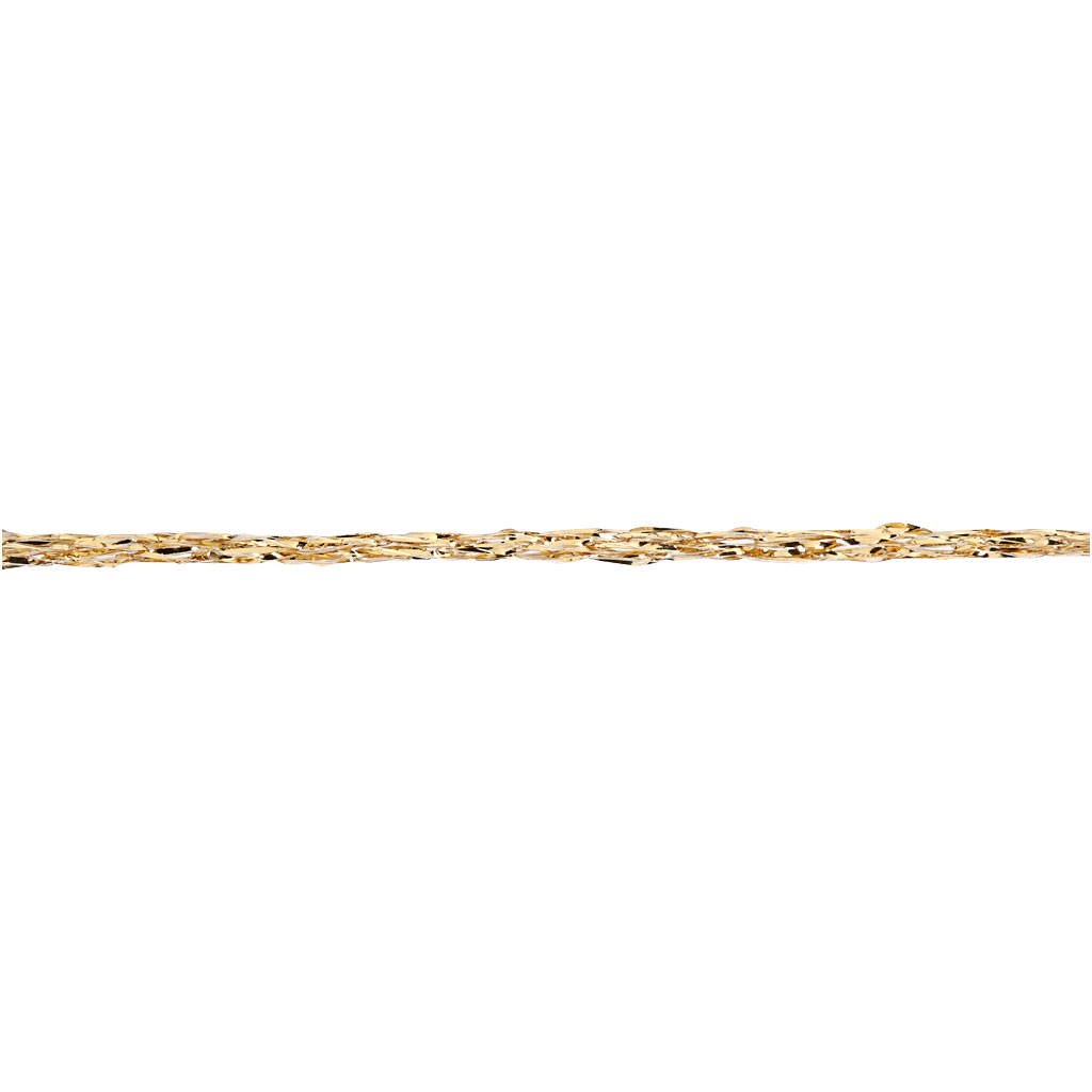 Lurex garn, L: 160 m, guld, 25 g/ 1 nystan