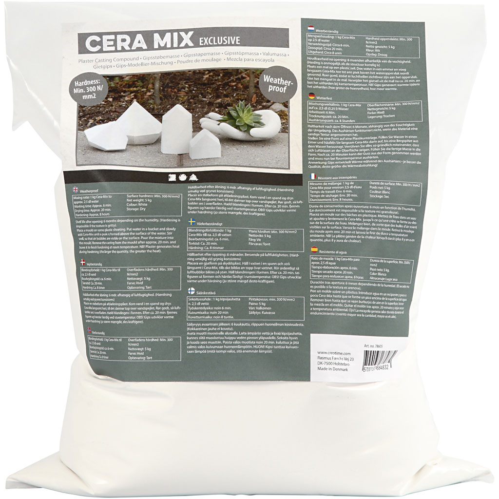 Cera-Mix Exclusive modellgips , vit, 5 kg/ 1 förp.