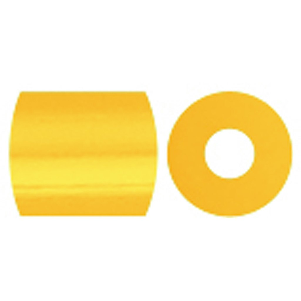 Rörpärlor, stl. 5x5 mm, Hålstl. 2,5 mm, medium, gul (32227), 6000 st./ 1 förp.