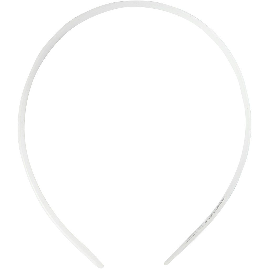 Diadem, B: 25 mm, vit, 5 st./ 1 förp.