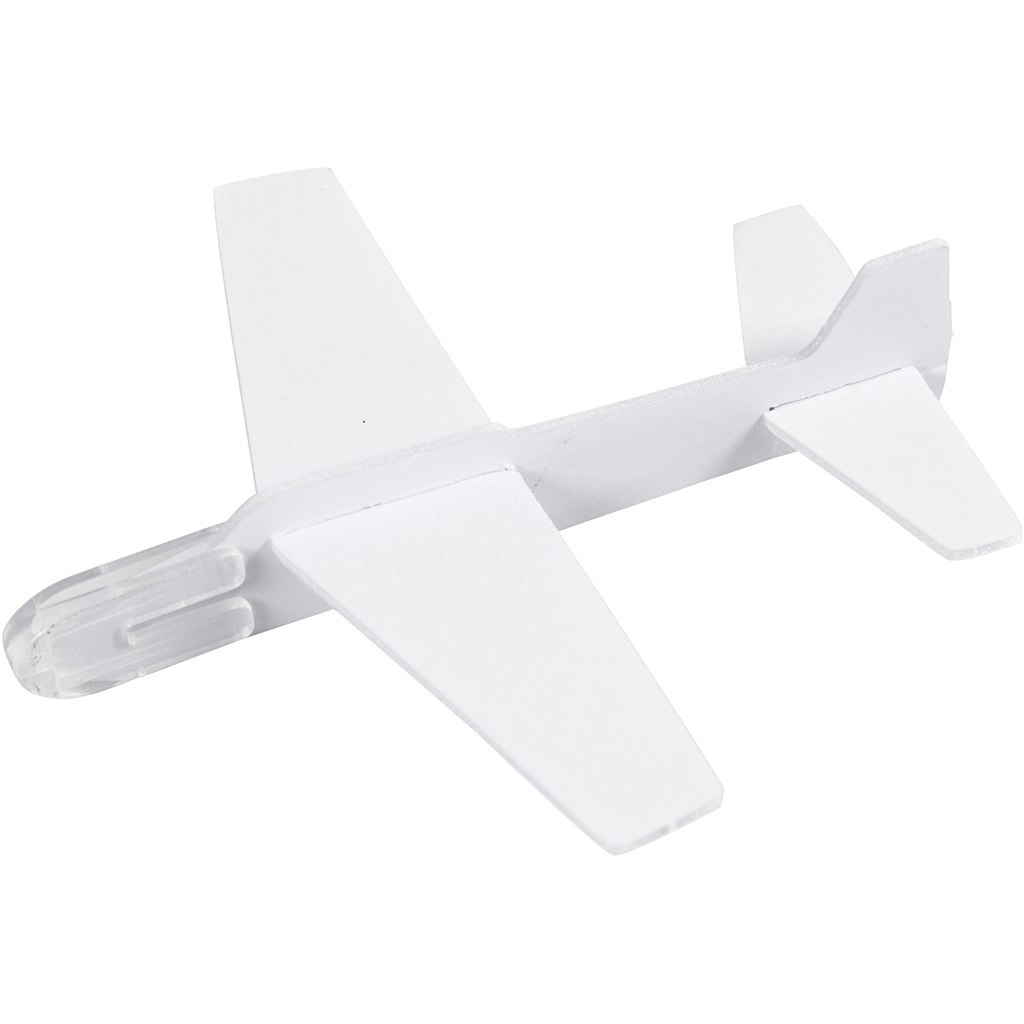 Flygplan, L: 11,5-19 cm, B: 11-17,5 cm, vit, 50 st./ 1 förp.