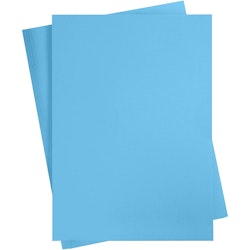 Färgad kartong, A2, 420x600 mm, 180 g, klarblå, 10 ark/ 1 förp.