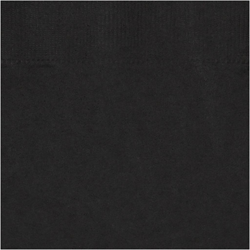 Servetter, stl. 33x33 cm, svart, 20 st./ 1 förp.