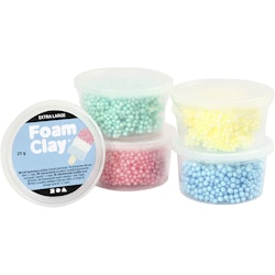 Foam Clay Extra Large, mixade färger, 5x25 g/ 1 förp.