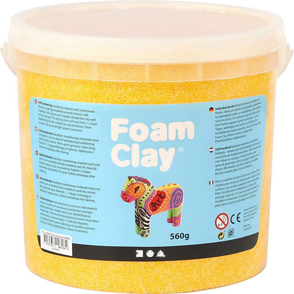 Foam Clay® , gul, 560 g/ 1 hink