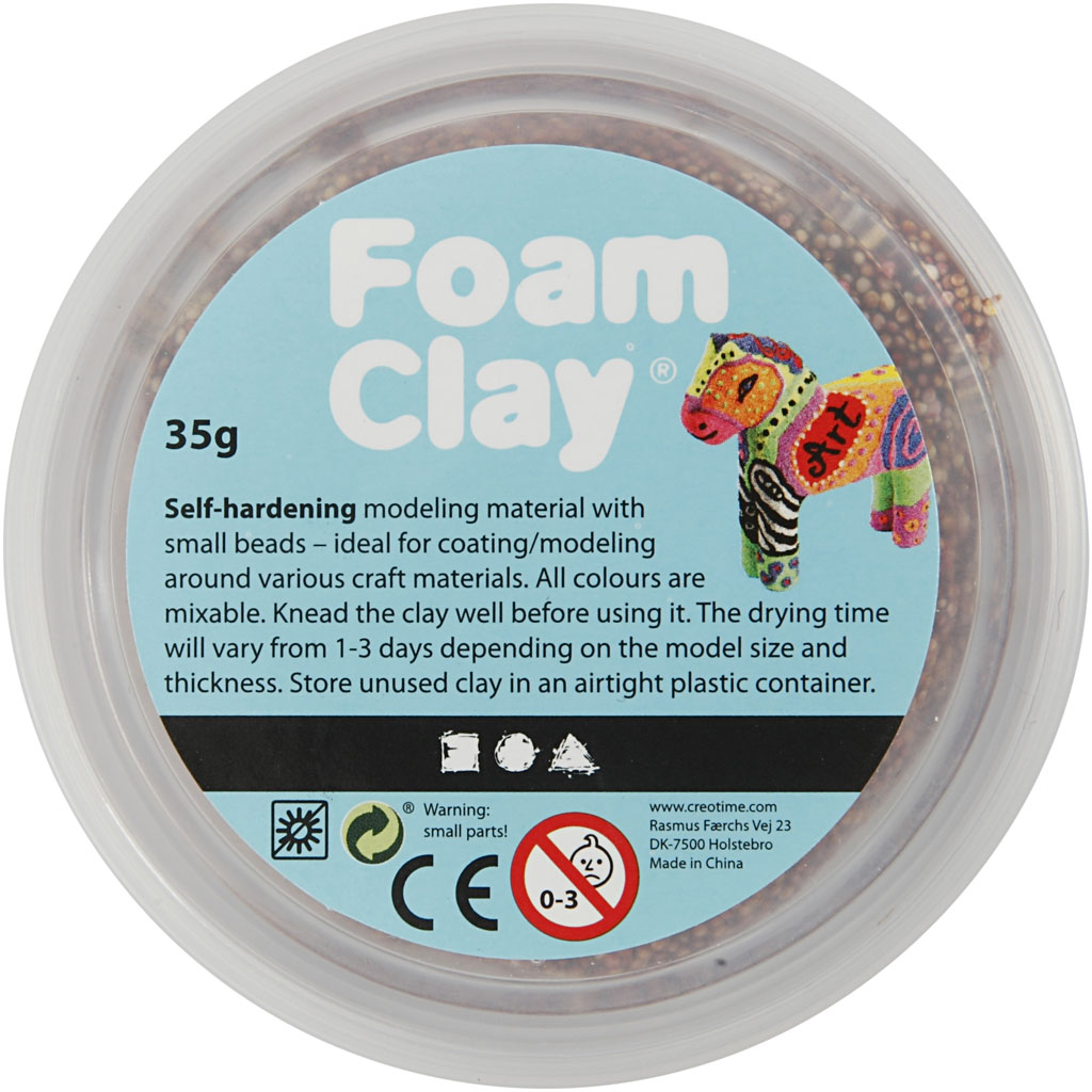 Foam Clay® , brun, 35 g/ 1 burk