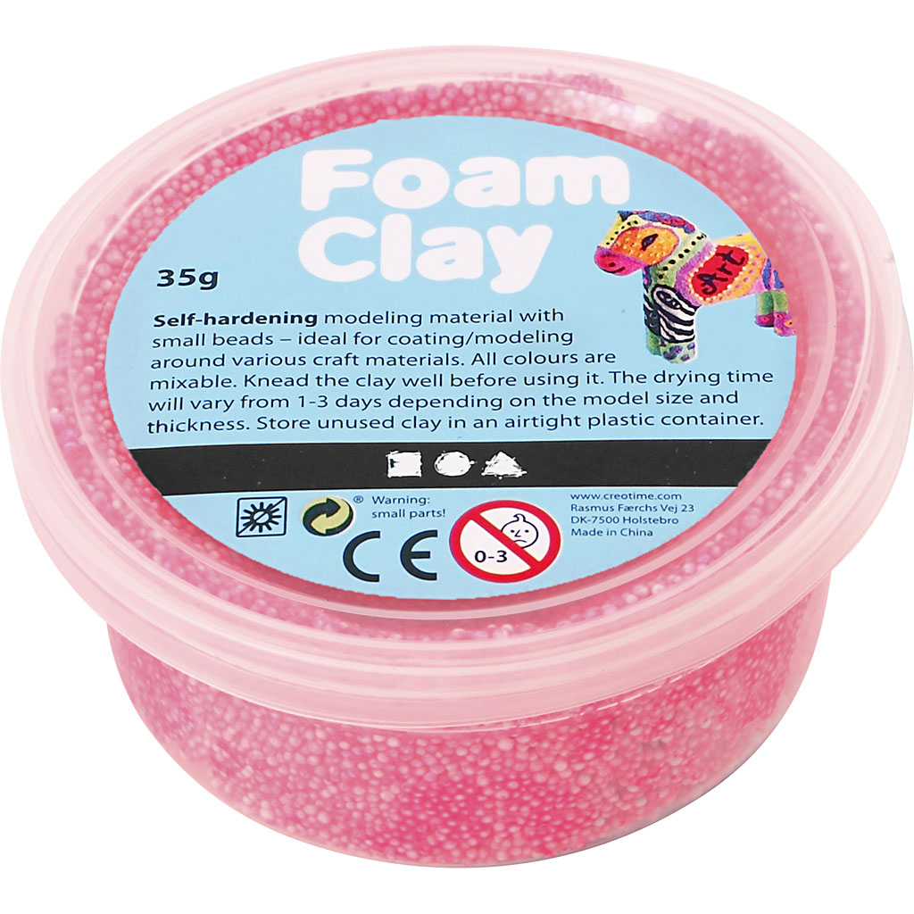 Foam Clay® , neonrosa, 35 g/ 1 burk