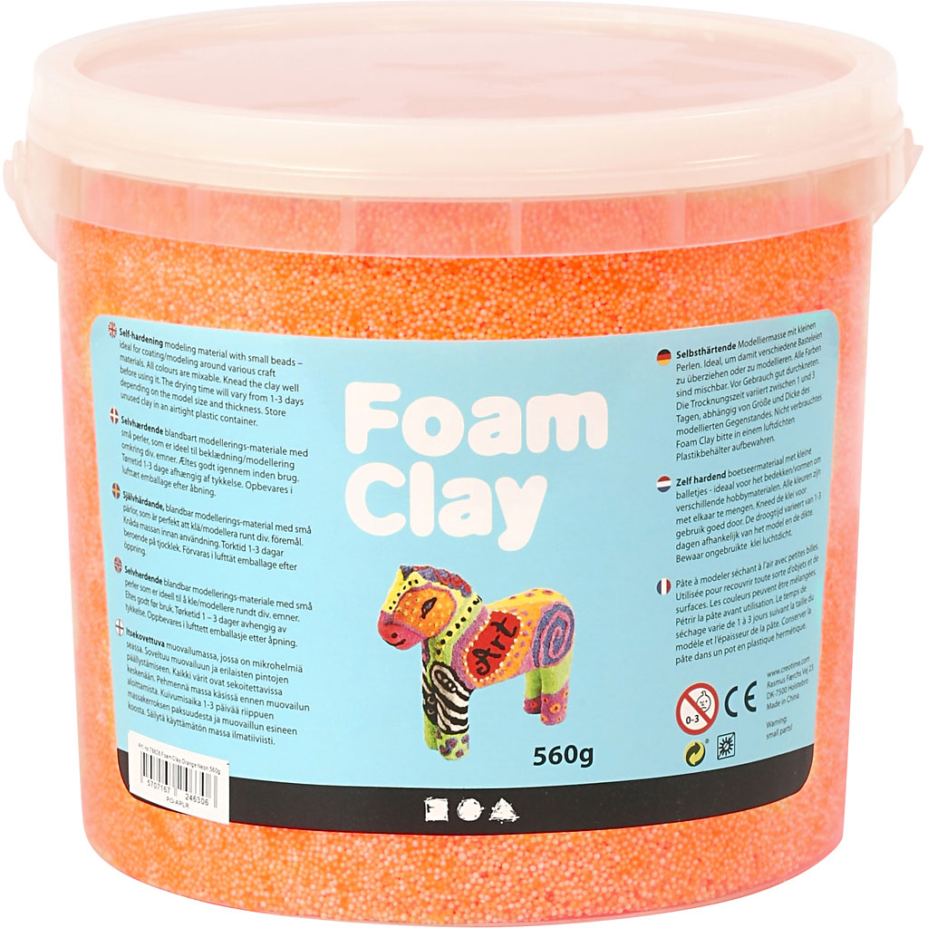 Foam Clay® , neonorange, 560 g/ 1 hink