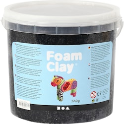 Foam Clay® , svart, 560 g/ 1 hink