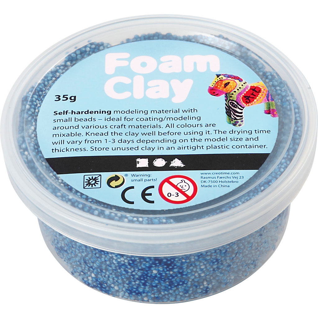 Foam Clay® , blå, 35 g/ 1 burk