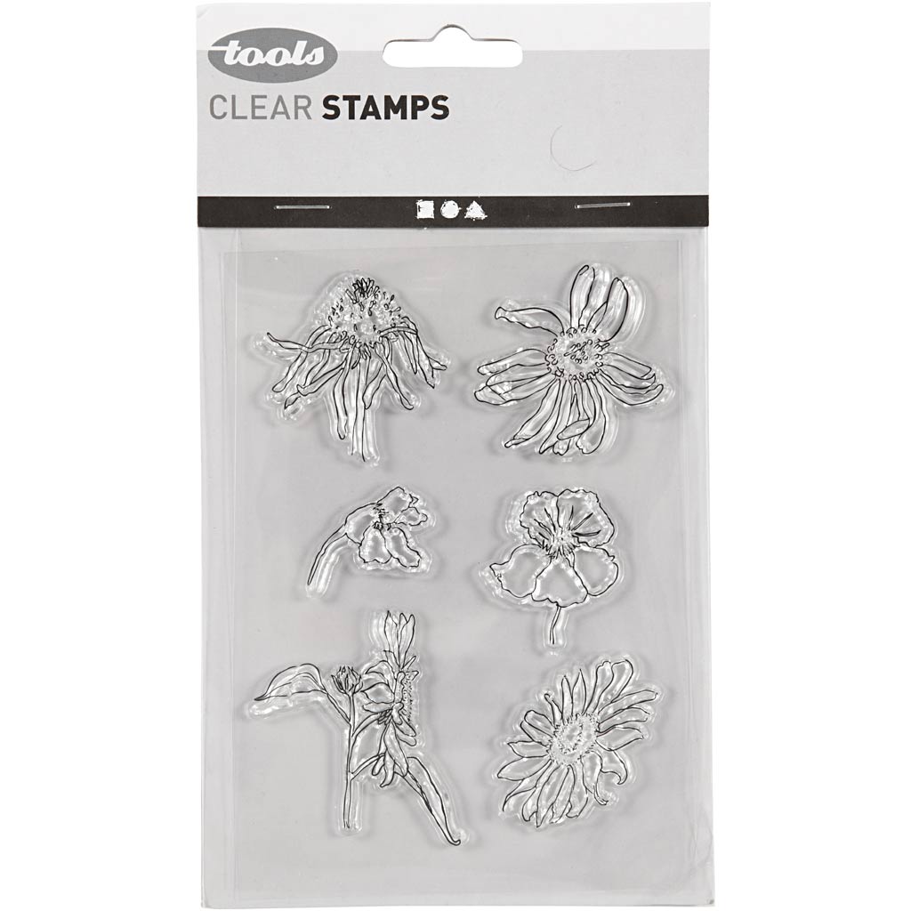 Clear Stamps, sommar, 11x15,5 cm, 1 ark