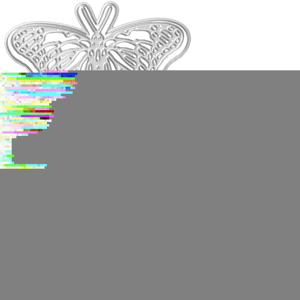 Skär och prägelschablon, fjäril, stl. 5x4,5+6,5x5+8x4,5 cm, 1 st.
