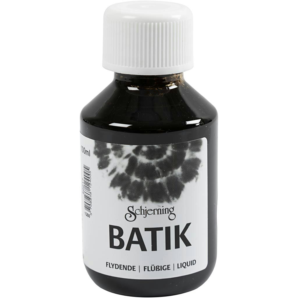 Batikfärg, svart, 100 ml/ 1 flaska