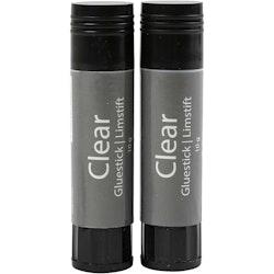 Clear limstift, Rund, 2 st./ 1 förp., 10 g