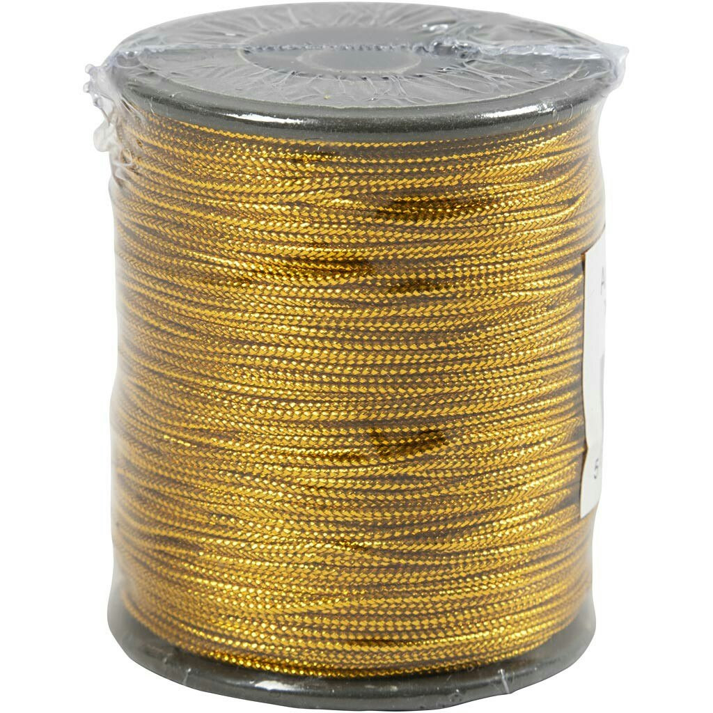 Tråd, tjocklek 0,5 mm, guld, 100 m/ 1 rl.