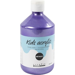 Skolfärg akryl, metallic, metallic, violet, 500 ml/ 1 flaska
