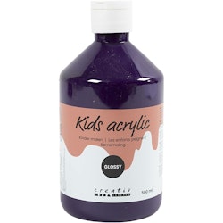 Skolfärg akryl, blank, blank, violet, 500 ml/ 1 flaska