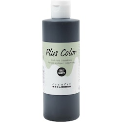 Plus Color hobbyfärg, svart, 250 ml/ 1 flaska