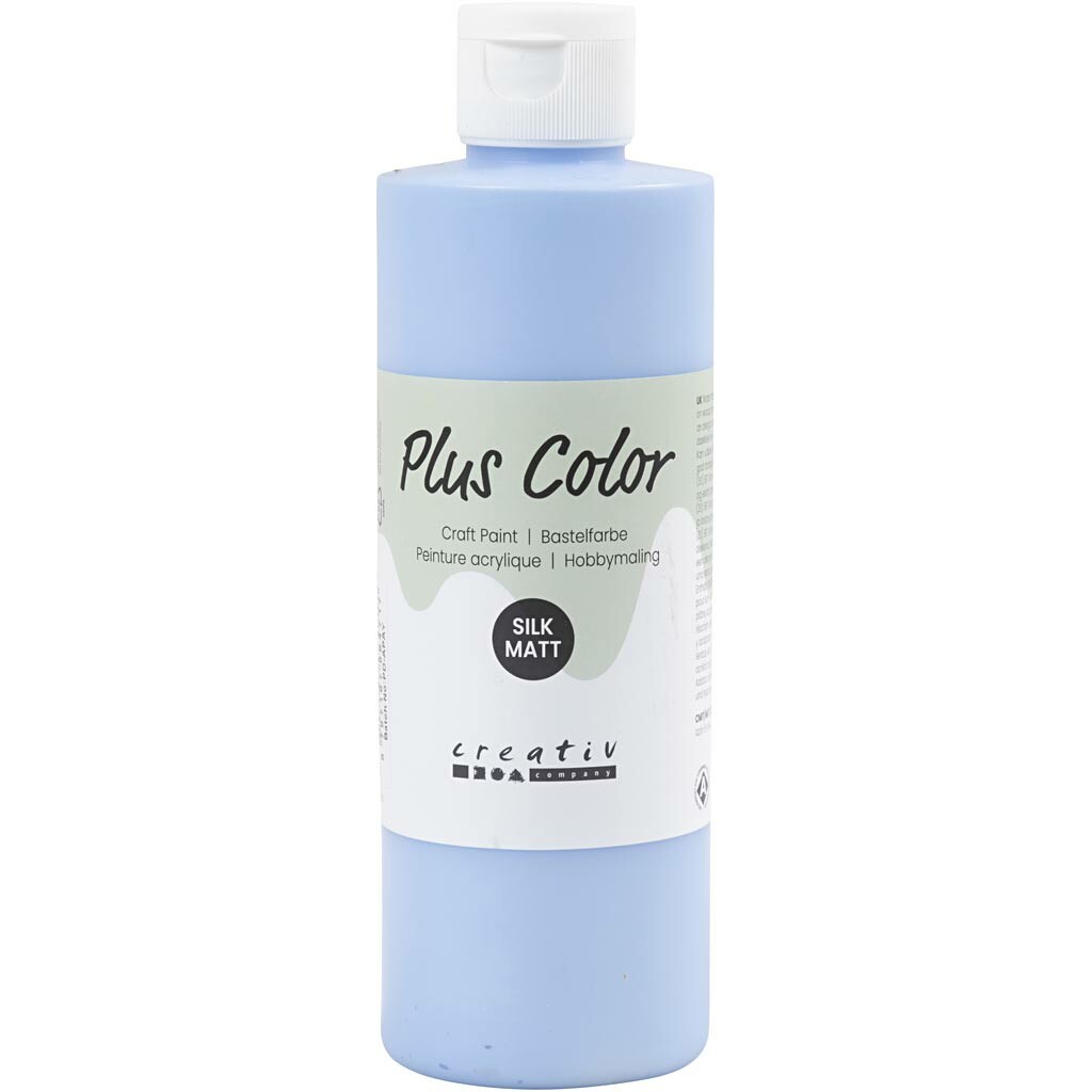Plus Color hobbyfärg, himmelsblå, 250 ml/ 1 flaska