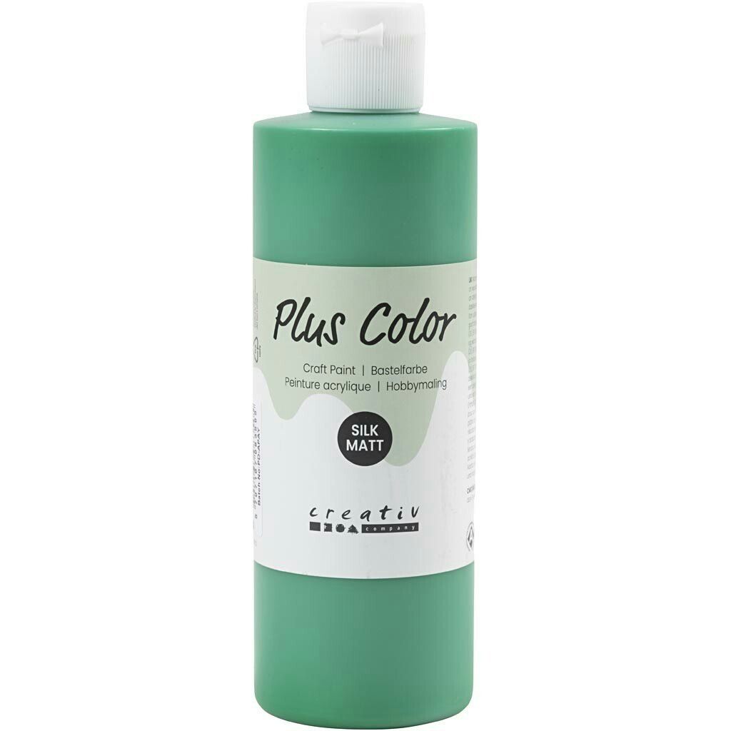Plus Color hobbyfärg, briljantgrön, 250 ml/ 1 flaska