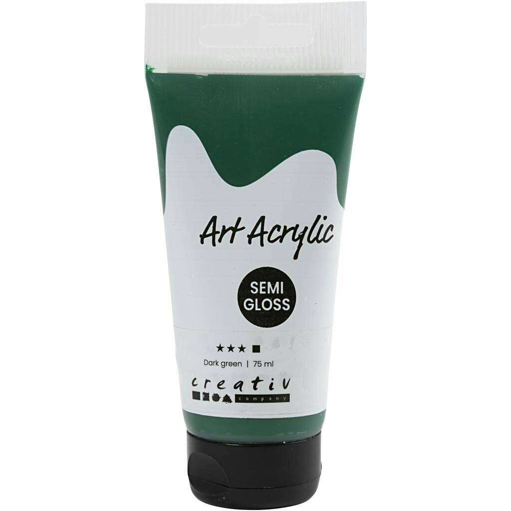 Pigment Art Acrylic, semi opaque, forrest green, 75 ml/ 1 flaska