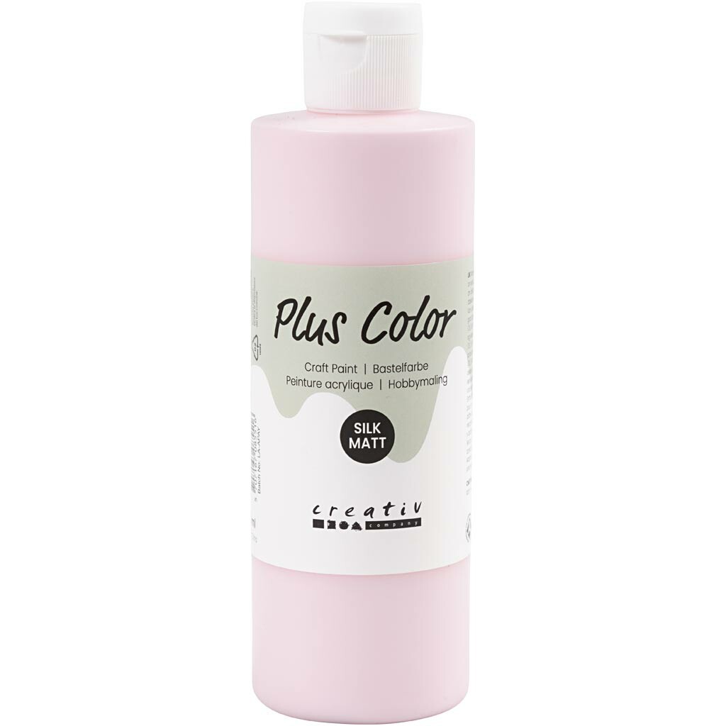 Plus Color hobbyfärg, soft pink, 250 ml/ 1 flaska