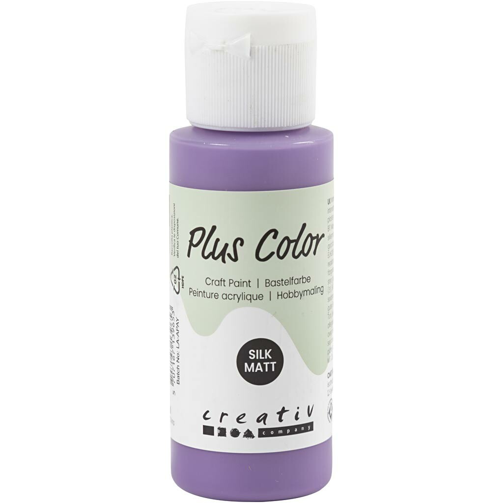 Plus Color hobbyfärg, dark lilac, 60 ml/ 1 flaska