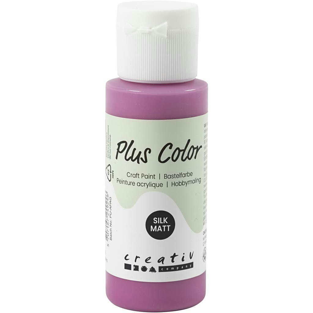 Plus Color hobbyfärg, red plum, 60 ml/ 1 flaska