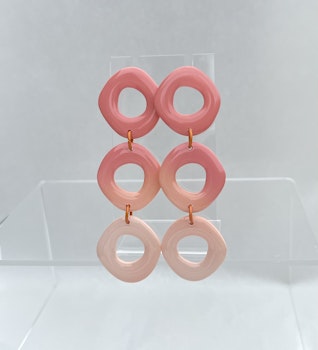 Uneven circle (glossy fade peach)