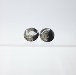 Glossy studs (svart/glitter)