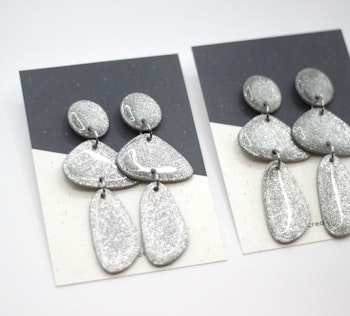 Dangle (silver/glitter)