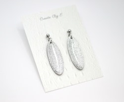 Oval (silver/glitter)