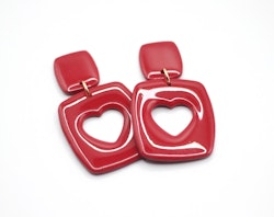 Glossy heart (röd)
