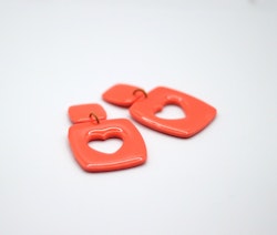 Glossy heart (poppig orange)