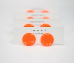 Studs (neon orange/gloss)