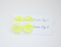 Glossy studs (neongul/melerad)