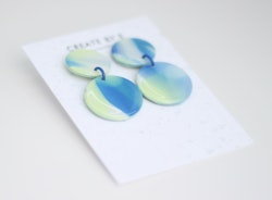 Glossy circle (grön/blå)