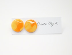 Glossy studs (gul/orange)