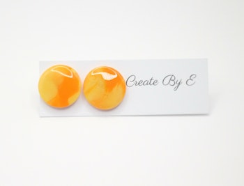 Glossy studs (gul/orange)