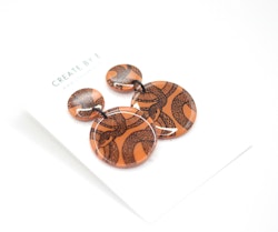 Glossy circle (orange/mönster)