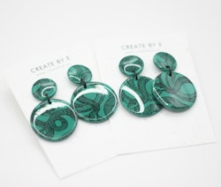 Glossy circle (grön/mönstrad)