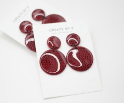 Glossy circle (röd/mönster)