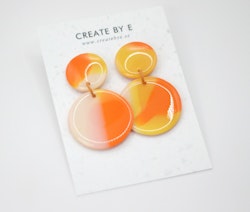 Glossy circle (gul/orange melerad)