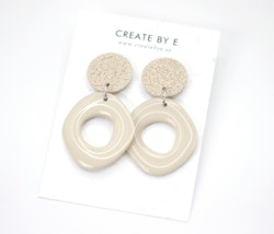 Uneven circle (beige/gloss)