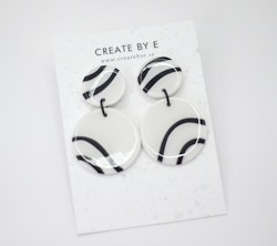 Glossy circle (vit/svart mönster)